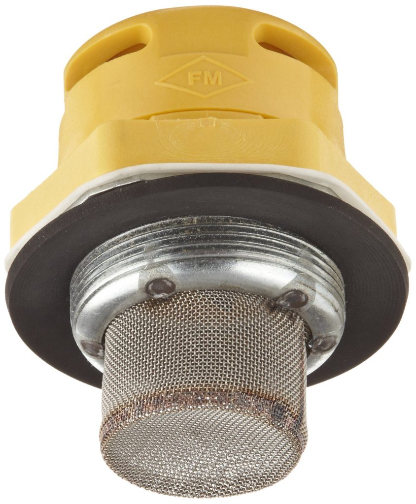 Justrite 08006 Polyethylene Vertical Drum Vent For Chlorinated Solvents Stainless Steel Flame Arrester 2 Bung Opening