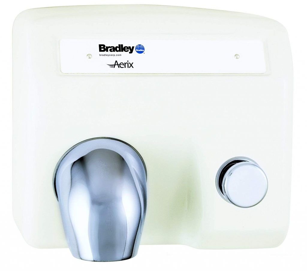 Bradley 2904280000 White Cast Iron Push Button Operated Standard Warm