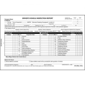 J - Book Format 31 Sets of Forms Per DVIR Book 8.5 x 11 J 2-Ply Carbonless Keller & Associates Detailed Drivers Vehicle Inspection Report with Truck & Tractor-Trailer Illustrations 10-pk 