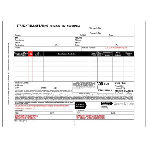 jj-keller-hazmat-bill-of-lading-forms-paper-form-chemical-safety