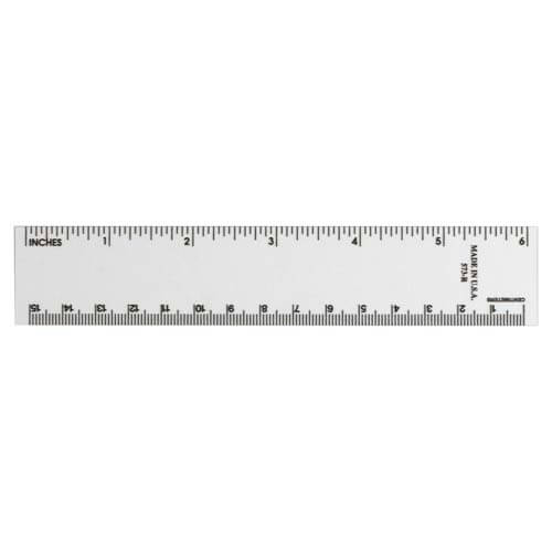 Six-Inch Clear Log Ruler – Measures 6″ x 1″ (Part # 3550) – American Pride