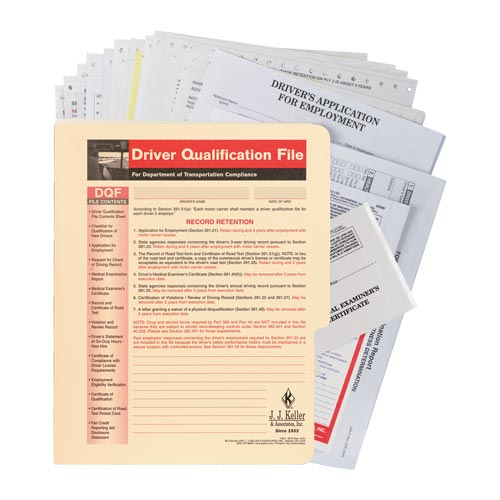 Driver Qualification File Packet (SnapOut Format) SnapOut Format
