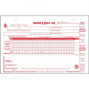 663-LD Canadian Driver's Daily Log Book English/French 2-Ply with